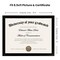 8.5x11 Picture Frame Certificate Document Frame with High Definition Glass,5 Pack Diploma Frames for Wall and Tabletop,Black